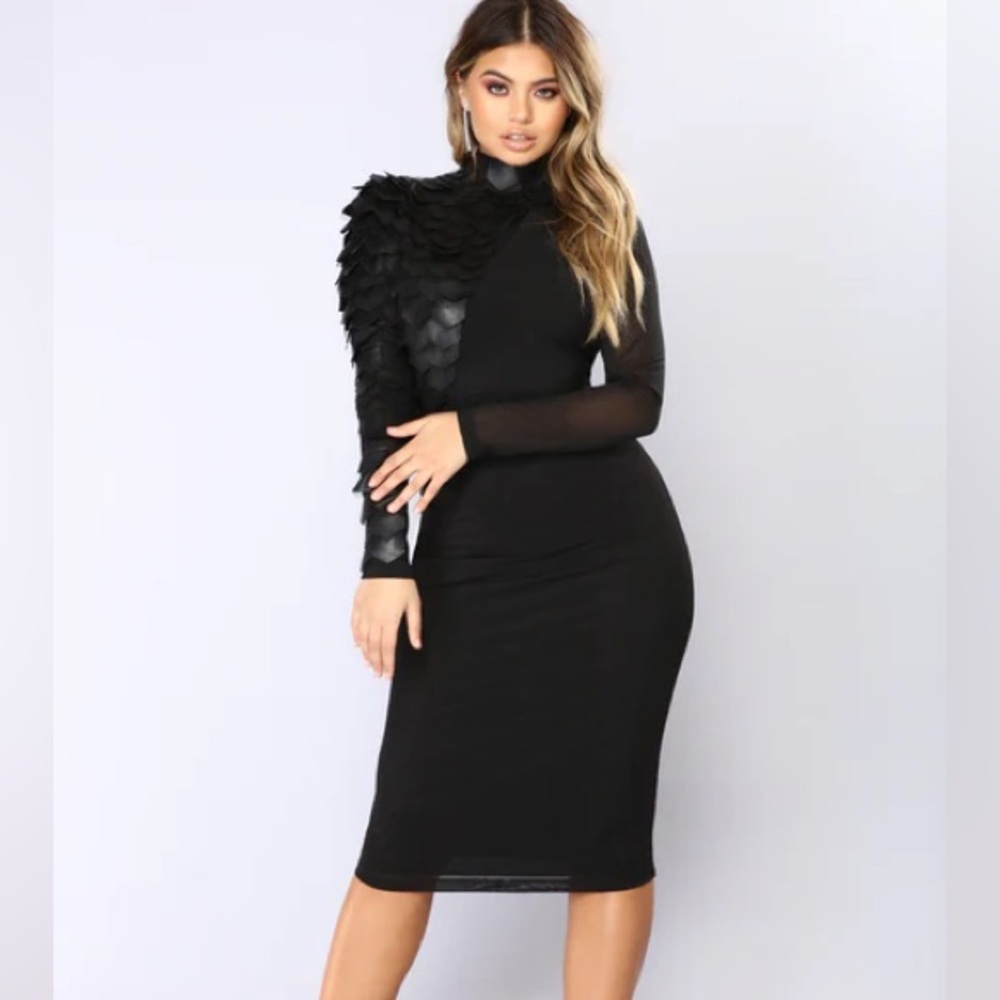 Today only NWT Fashionnova Elegant Black Long Sleeve Dress